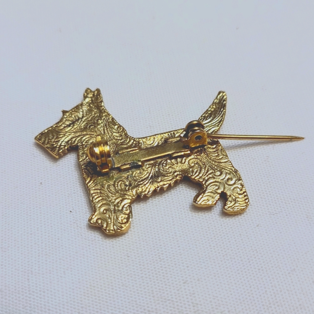 Vintage Scottish Terrier Dog Brooch - Picture 4 of 5
